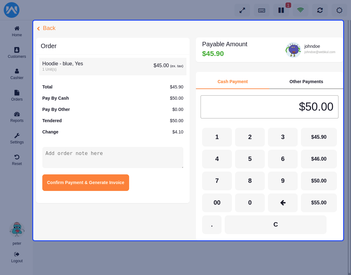 Point of Sale System for (POS Plugin) by webkul CodeCanyon
